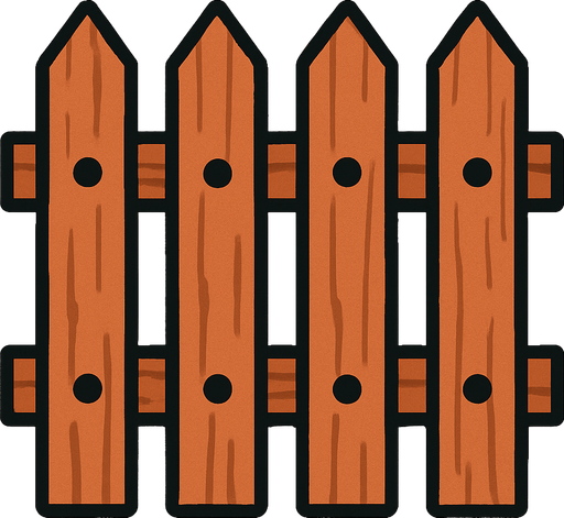 Çit.
In-Game asset.  2d.  High contrast.  No shadows