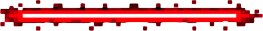 Красный лазерный луч пиксельный вид сверху.
In-Game asset.  2d.  High contrast.  No shadows