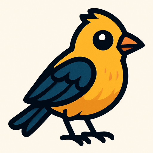 Bird.
In-Game asset.  2d.  High contrast.  No shadows