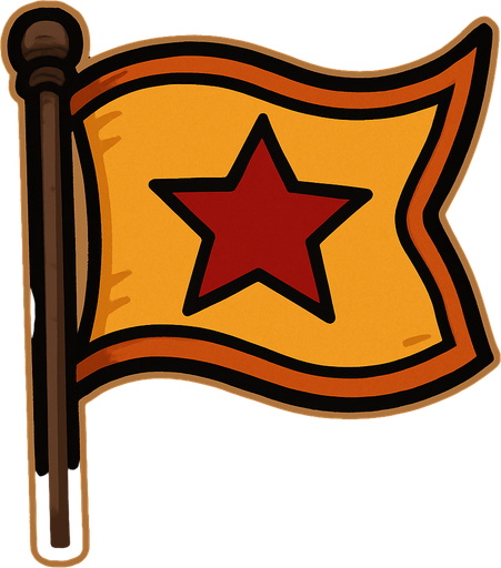 Flag.
In-Game asset.  2d.  High contrast.  No shadows