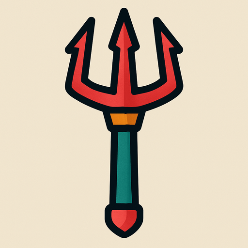 furca.
In-Game asset.  2d.  High contrast.  No shadows