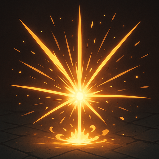 burst of light in all directions.
In-Game asset
