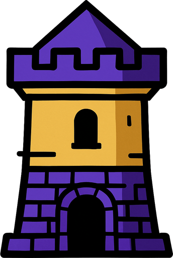 areaTowerAsset.
In-Game asset.  2d.  High contrast.  No shadows