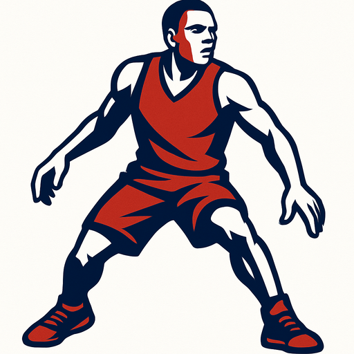 Basketbol oyuncusu yap ama elinde top olmasın.
In-Game asset.  2d.  High contrast.  No shadows