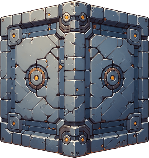square
\
Single Game Texture. In-Game asset. 2d. Blank background. High contrast. No shadows.
