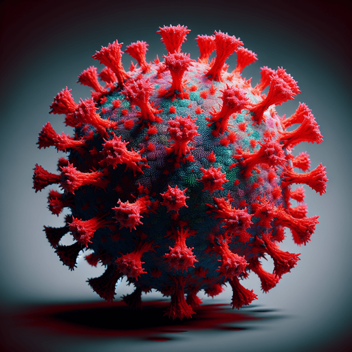 corona virus.
Single Game Texture.  In-Game asset.  2d.  Blank background.  High contrast.  No shadows