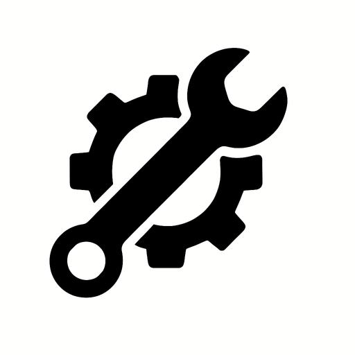 Minimalist mechanics icon.
In-Game asset.  2d.  High contrast.  No shadows