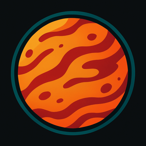 Planet.
In-Game asset.  2d.  High contrast.  No shadows