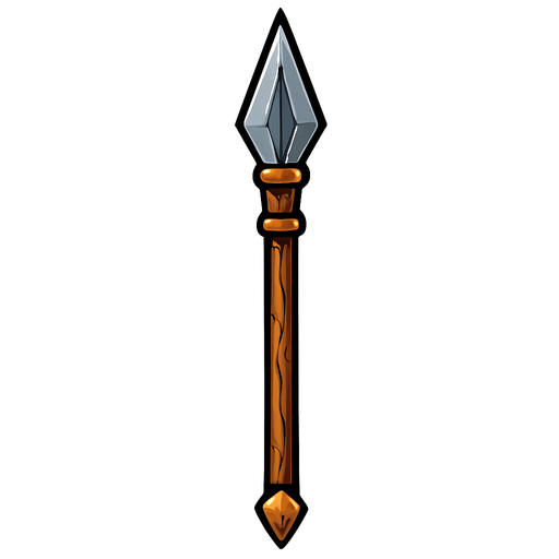 Mızrak.
In-Game asset.  2d.  High contrast.  No shadows