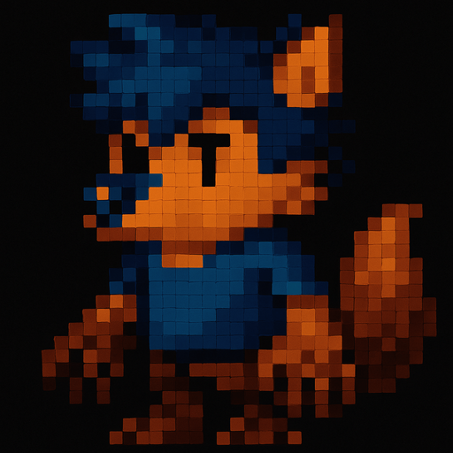 Nariz de lobo, pixel art