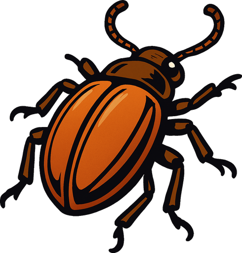 Büyük böcek.
In-Game asset.  2d.  High contrast.  No shadows