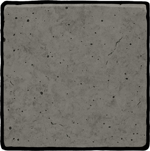 düz gri beton
In-Game asset.  2d.  High contrast.  No shadows