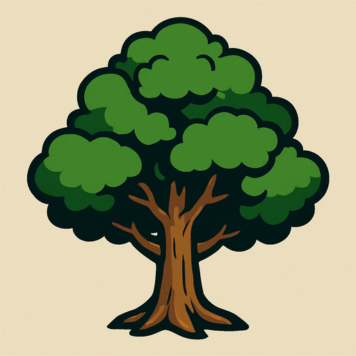 Just a tree.
In-Game asset.  2d.  High contrast.  No shadows