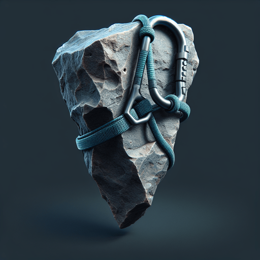 single climbing gear.
Single Game Texture.  In-Game asset.  2d.  Blank background.  High contrast.  No shadows