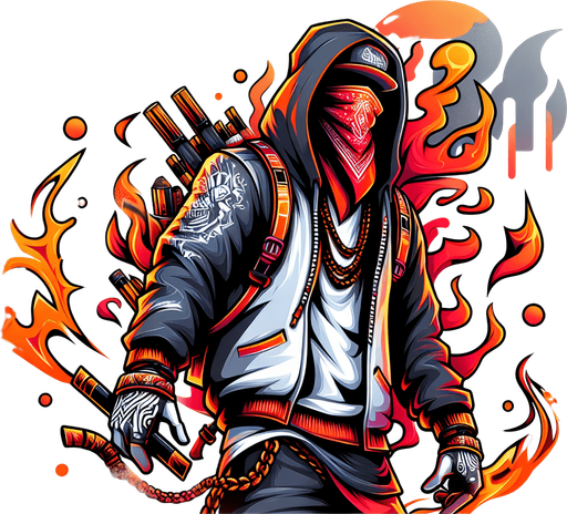 Hiphop free fire bundle.
Single Game Texture. In-Game asset. 2d. Blank background. High contrast. No shadows.