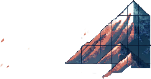 moutain landscape in pixelate look, make the background horizontally loopable.
Single Game Texture. In-Game asset. 2d. Blank background. High contrast. No shadows.