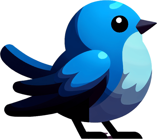 bird.
Single Game Texture. In-Game asset. 2d. Blank background. High contrast. No shadows.