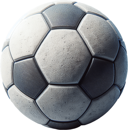 МЯЧ ФУТБОЛЬНЫЙ.
Single Game Texture. In-Game asset. 2d. Blank background. High contrast. No shadows.