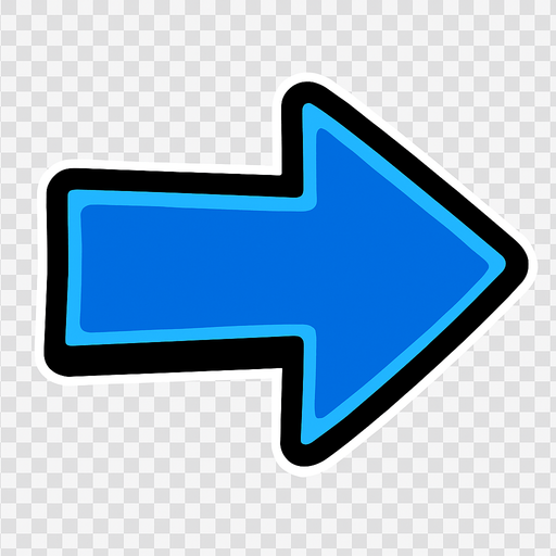 arrow.
In-Game asset.  2d.  High contrast.  No shadows