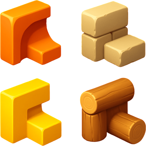 Pack of different cornes, 3D cornes, without black lines around it!
In-Game asset.  High contrast.  No shadows. 3D