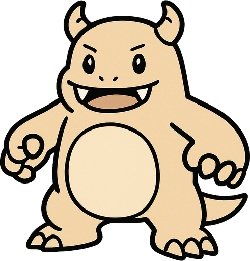 Um monstrinho do tipo normal inspirado em Pokémon e Digimon estilo Defensor.
In-Game asset.  2d.  High contrast.  No shadows