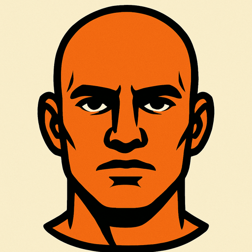 human head.
In-Game asset.  2d.  High contrast.  No shadows