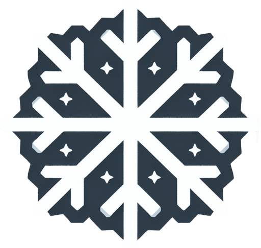 simple snowflake In-Game asset. 2d. Blank background. High contrast. No shadows. Single Game Texture. In-Game asset. 2d. Blank background. High contrast. No shadows.