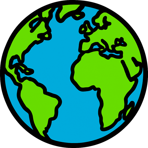 dünya.
In-Game asset.  2d.  High contrast.  No shadows