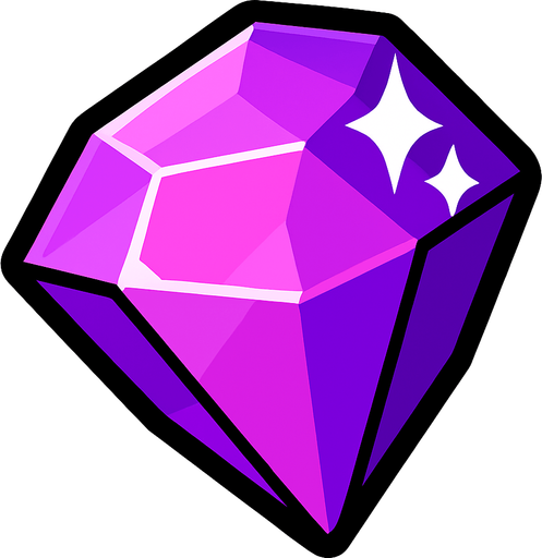 Gem.
In-Game asset.  2d.  High contrast.  No shadows