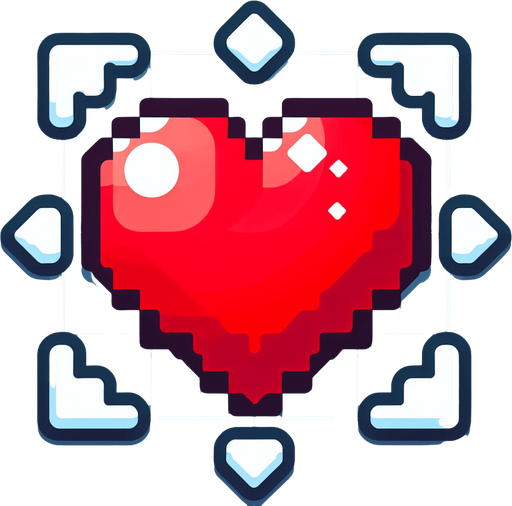 düz kırmızı kalp.
Single Game Texture.  In-Game asset.  2d.  Blank background.  High contrast.  No shadows