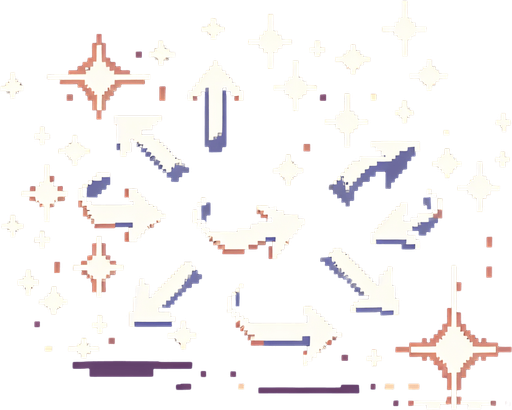 GIF animation of arrows  animation with a spark at the end of the sprite animation.
Sprite Game Texture. In-Game asset. 2d. Blank background. High contrast. No shadows.