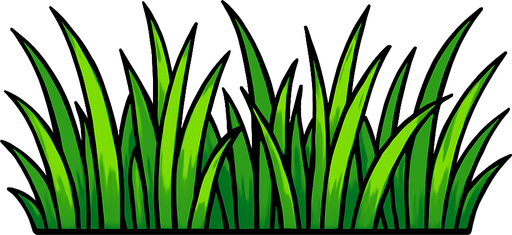 long grass bar.
In-Game asset.  2d.  High contrast.  No shadows