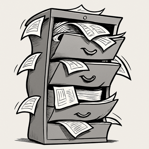 Squish the image like the cabinet is squeezing in on itself