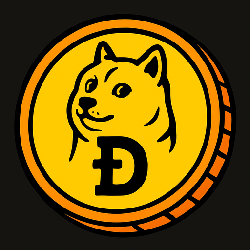 DOGE Coin.
In-Game asset.  2d.  High contrast.  No shadows
