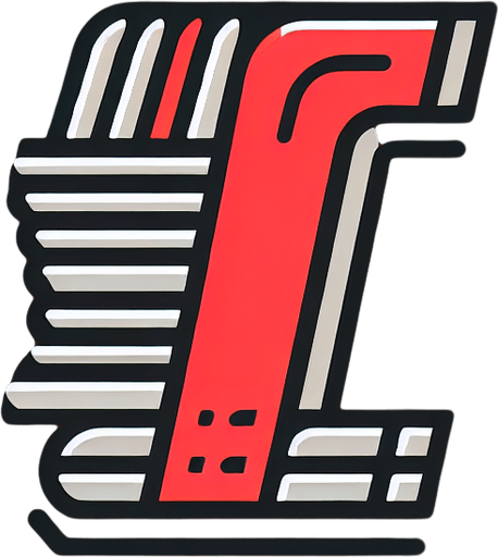 Logo that reads: f1. Red. Simple..
Single Game Texture. In-Game asset. 2d. Blank background. High contrast. No shadows.