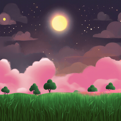 make the clouds to a dark pink and the plain dark