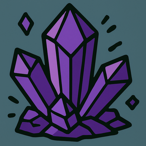 A purple cristal rock