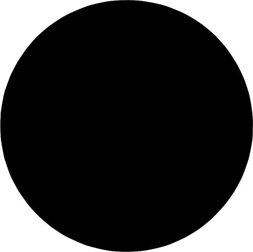give me black circle.
In-Game asset.  2d.  High contrast.  No shadows