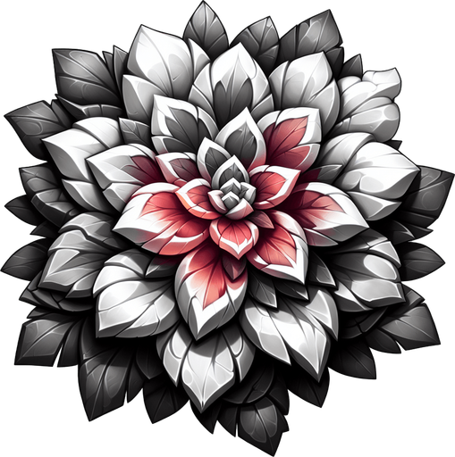 flower.
Single Game Texture. In-Game asset. 2d. Blank background. High contrast. No shadows.