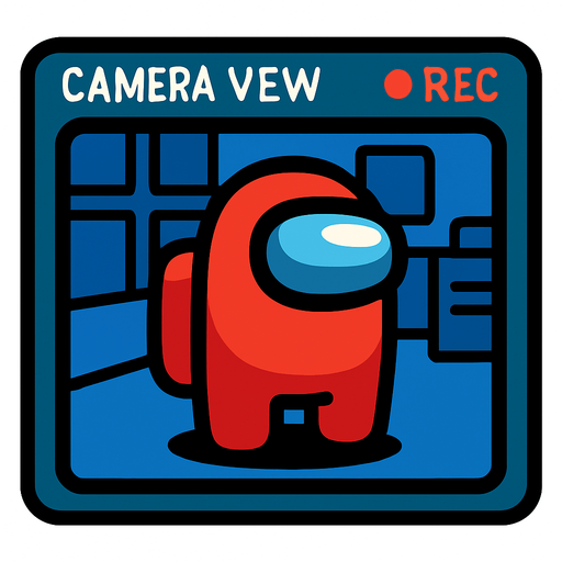 cameraView among us.
In-Game asset.  2d.  High contrast.  No shadows