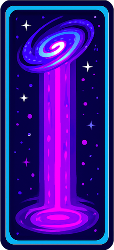 galactic portals looks like a long straight pillar . 
In-Game asset.  2d.  High contrast.  No shadows