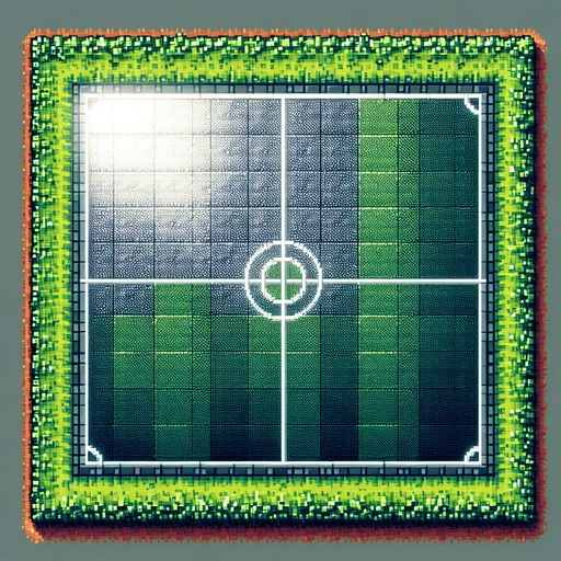 top view of a empty metal covered field in a 2d video game
