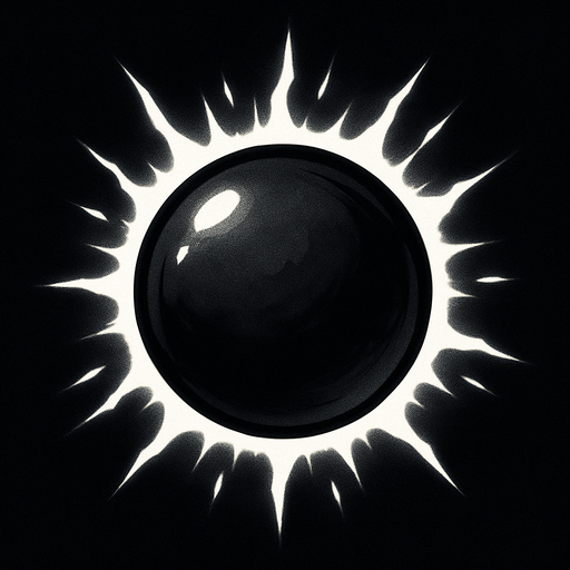black dark lighting orb ball
In-Game asset.  2d.  High contrast.  No shadows