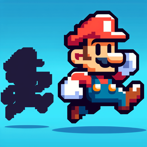 2D Mario Character. In-Game asset. 2d. Blank background. High contrast. No shadows..
Single Game Texture. In-Game asset. 2d. Blank background. High contrast. No shadows.