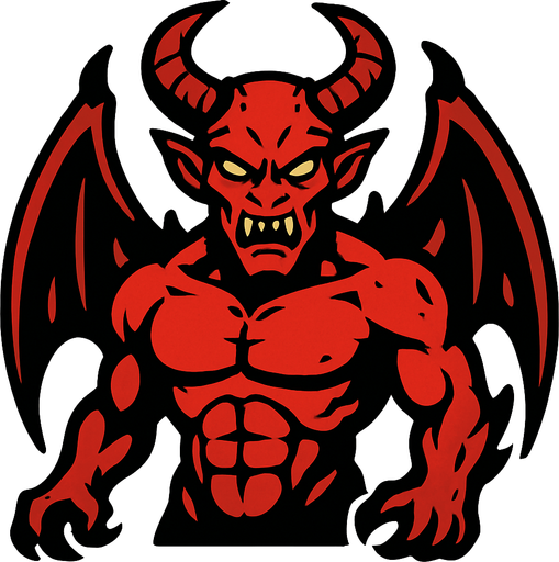 demon.
In-Game asset.  2d.  High contrast.  No shadows