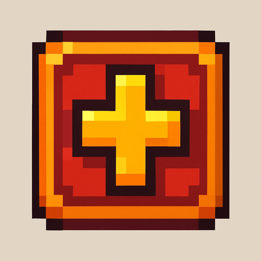 Pixelart power up item.
In-Game asset.  2d.  High contrast.  No shadows