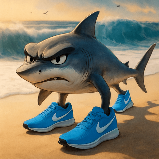 Shark with angry brows