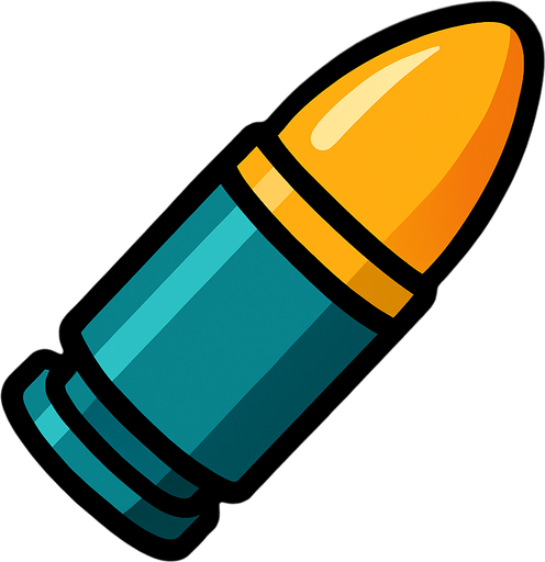 Mermi.
In-Game asset.  2d.  High contrast.  No shadows