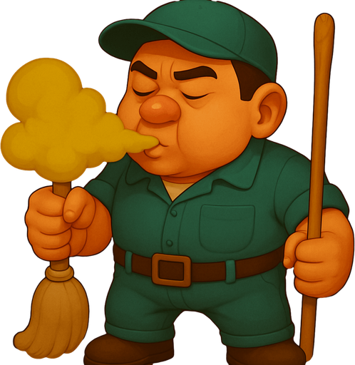 Make a version where he inhales