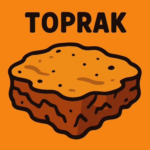 Toprak.
In-Game asset.  2d.  High contrast.  No shadows